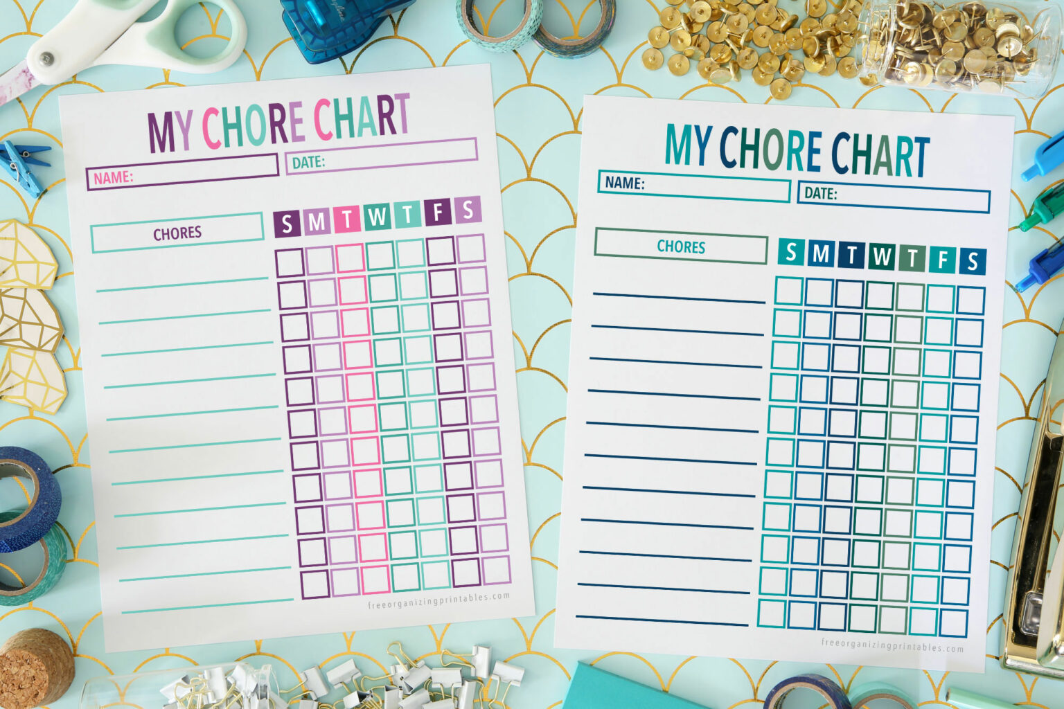 Free Printable Chore Charts for Kids and Adults