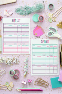 Free Christmas Gift List Printable | Free Organizing Printables