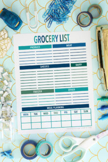 Free Printable Grocery List to Save You Time and Money
