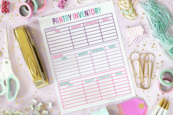 the best food inventory printables to organize your... The Best Food Inventory Printables to Organize Your Kitchen