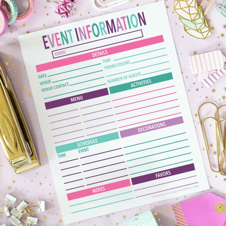 Free Printable Babysitting Information Sheet