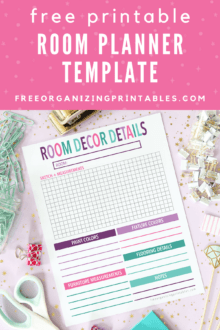 Free Room Planner Printable | Free Organizing Printables