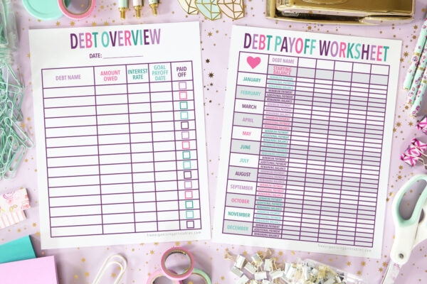 Free Printable Debt Payoff Planner | Free Organizing Printables