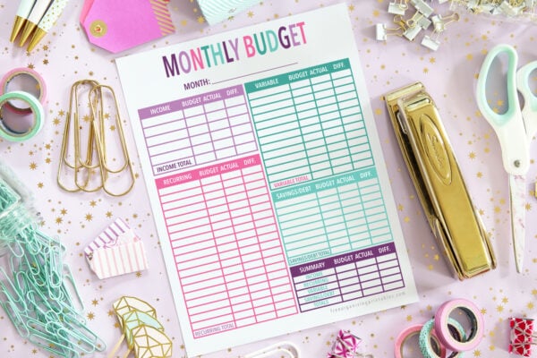 Free Printable Budget Worksheet | Free Organizing Printables