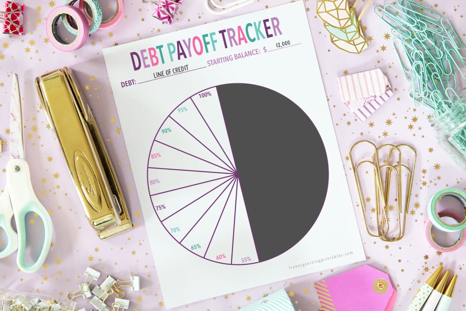 5+ Free Debt Payoff Tracker Printables | Free Organizing Printables
